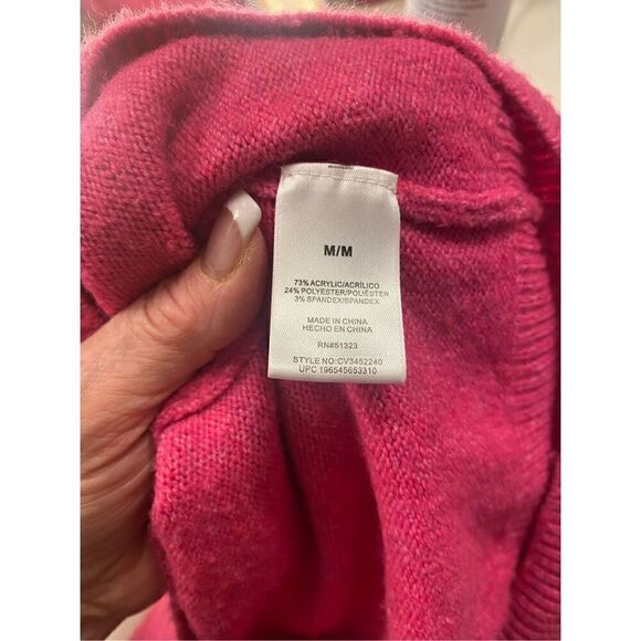 Vince Camuto Women’s Sweater Size M Pink - Picture 6 of 6